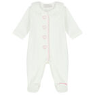 Baby Girls Ivory & Pink Babygrow Gift Set, 1, hi-res